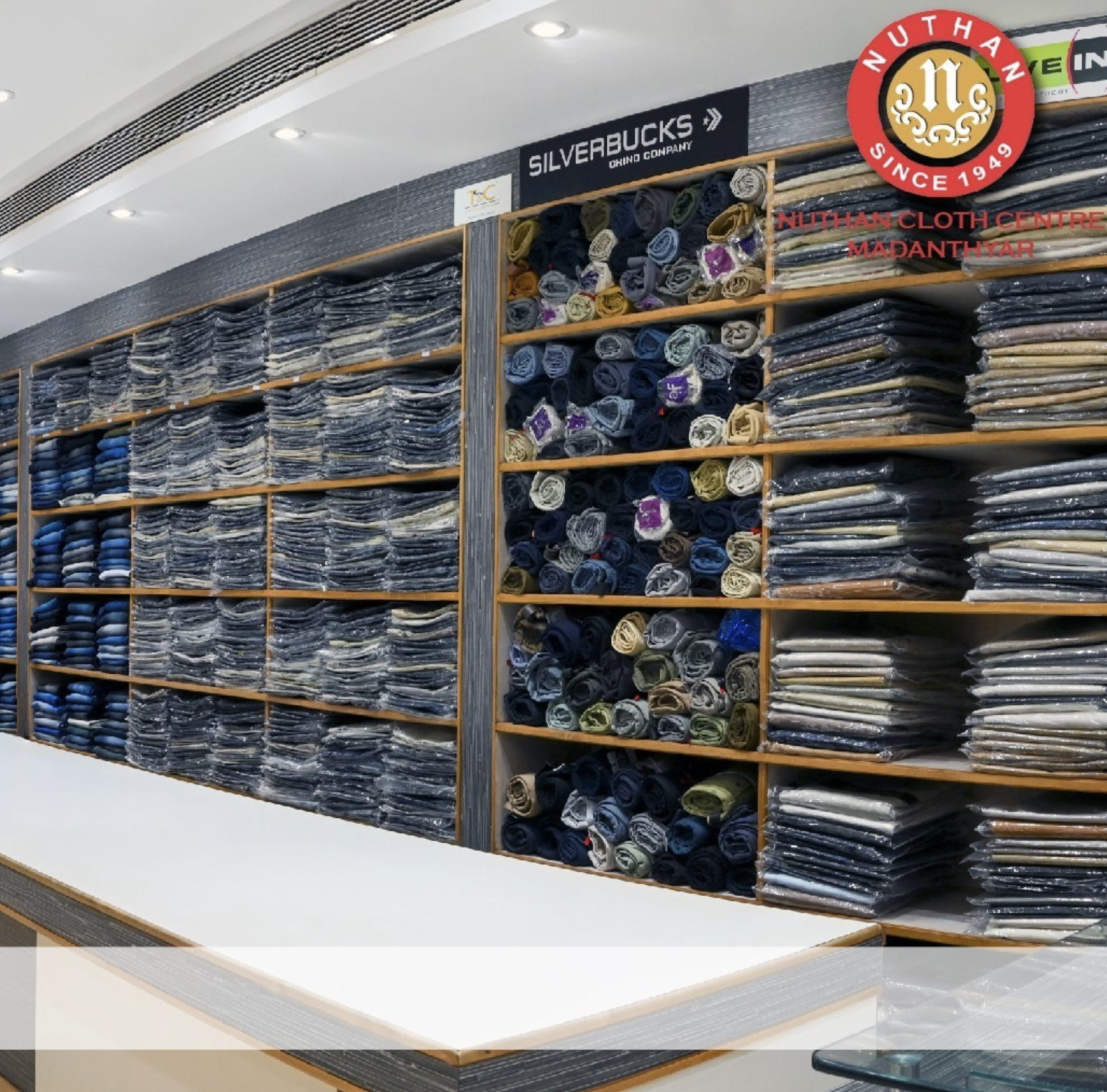 Men's wear collection at Nuthan Cloth Centre
